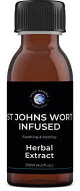Mystic Moments | St John's Wort Infused Herbal Oil | Hypericum Perforatum | Anti-Inflammatory Skincare for Scars, Fine Lines & Skin Conditions | Infused in Sunflower Oil | 250ml