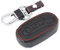 Happyit Custodia in pelle per chiave auto Fiat 500 Panda Punto Bravo 3 pulsanti Flip Accessori telecomando
