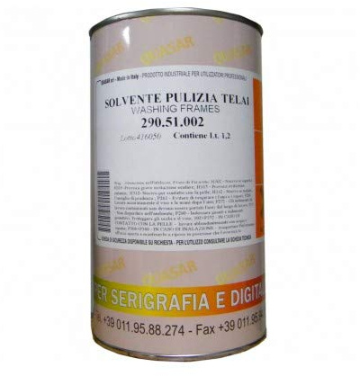 CPL Fabbrika Liquido Solvente 52 SP per la Pulizia dei telai serigrafici. 1,2 Litri. per inchiostri Plastisol e a Solvente.