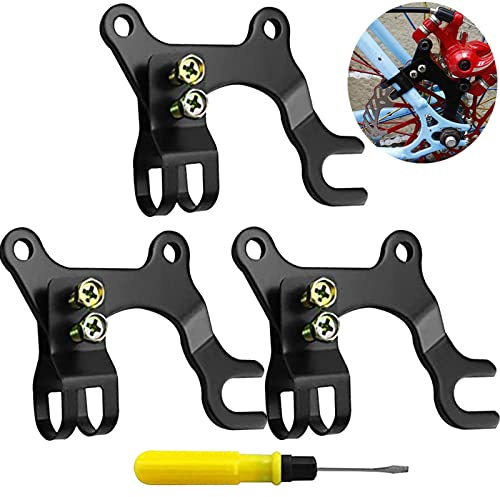 Benaton 3 Pezzi Staffa Adattatore Freno a Disco Regolabile, Staffa Disco Freno Bici con Cacciavite, Staffa 'Adattatore del Freno Staffa del Freno Componenti della Bicicletta(22mm)