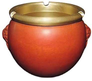Cendrier de bureau en cuivre avec oreilles de lion - Cendrier créatif pour la maison, le salon de thé, le salon pour la maison ou le bureau