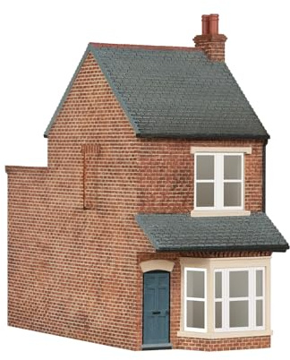 Hornby R7357 OO Izquierda 2 Arriba/2 Abajo, Accesorios de Maqueta de Ferrocarril, Paisaje Diorama en Miniatura para Juegos, Modelo de Casa Adosada de Tren Realista, Escala 1:76, Color