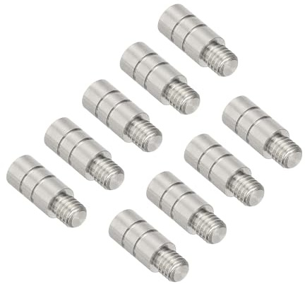 PATIKIL Pesi per Freccette da 2g, 9 Pezzi in Ottone Aggiungi Accentuatore 2Ba Filettatura per Accessori di Contrappeso per Freccette, tonalità Argento