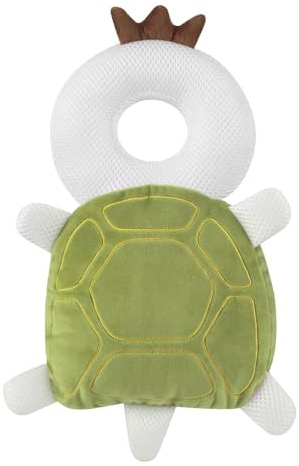 PandaEar Protector de cabeza para andador de bebé – Mochila de protección ajustable para la cabeza del bebé con almohadilla de seguridad (tortuga)