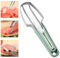 Litinliv Affettatrice per Anguria, 3 in 1 Tagliafrutta in Acciaio Inossidabile, Taglia-Melone Multifunzione, Forchetta per Frutta, Nuovo Taglia-Melone 3 in 1 per Gadget Cucina Famiglia (Verde)