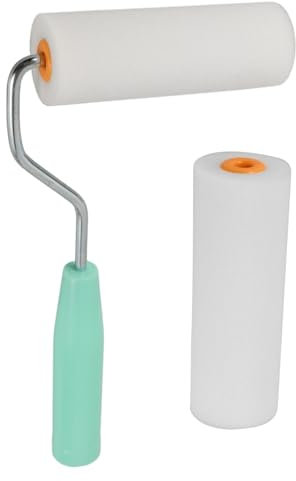 Hemobllo 1set Sponge Paint Roller High-Density Roller Brush for Wall Painting for Water-Based and Oil Paints Handle for Home Decor Projects