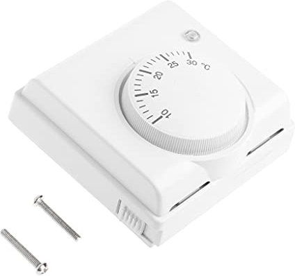 jiingekk Termostato Controllo, 220 V Termostato Meccanico Ambiente Regolatore di Temperatura per Aria Condizionata Pavimento Caldaia Riscald