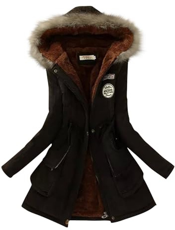 SCBFDI Manteaux Femme Manches Longues Classique Hiver Veste Doudoune | Loungewear Grandes Tailles Uni Cintré Comfy