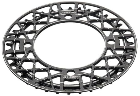 VRTYVEYBB Plateau de vélo de montagne avec protection de chaîne en alliage d'aluminium pour 104BCD 34T/36T/38T 38T