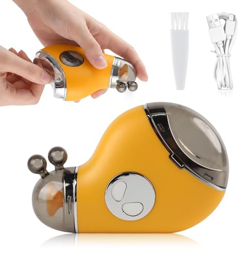 Kytpyi Cortauñas Electrico, Corta Uñas Electrico, 2 en 1 Cortauñas Inteligente con 3 Velocidades Ajustable, Iluminación LED, Automático Corta Uñas para Adultos, Personas Mayores y Niños(Naranja)