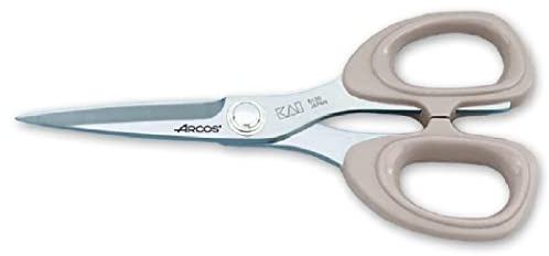 Arcos Serie Deluxe, Tijeras Costura, Tijeras Costura de Acero Inoxidable de 135 mm de longitud, Tijeras Mango ABS Color Gris