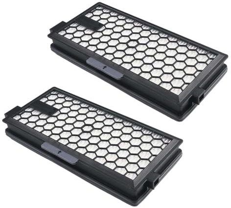 M&M Smartek 2x HEPA-filter kompatibel med Miele, reservdel | Ersättningsfilter för bibehållen prestanda; kontrollera modell, referensnummer, mått, material och montering före köp.