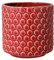 Bloomingville Pot de Fleur Dot - Pots de Fleurs décoratifs Couleur pour intérieur Style rétro créatif S (12,5 cm ø), Rouge, Céramique