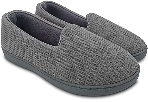 ofoot Women's Comfort Memory Foam House Tofflor med stängd rygg, halkfria inomhus utomhus loafer skor