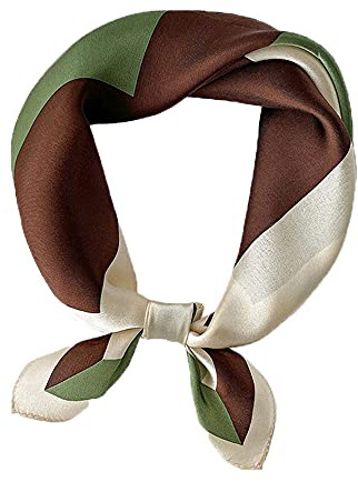 WRF Foulard da uomo con protezione solare multifunzionale, sciarpe quadrate da donna, stile retrò, 28 modi di utilizzare, sciarpa da donna 100% seta, sciarpa per bambini, 53 x 53 cm