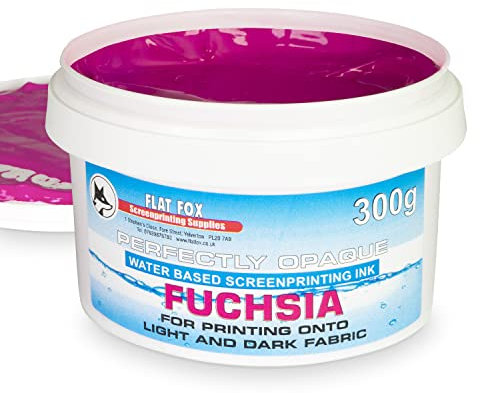 Flat Fox Siebdruck-Tinte auf Wasserbasis (Fuchsia, 300 g)