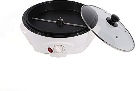 Elektrische Kaffeeröster, 500g Bohnenröster mit Licht-Aus-Gerät Temperatur Steuerbar für Cafés Familien Clubs Kaffeeliebhaber 1200 W