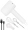 Electric Hand Mixer, LULUWA Wireless Portable Hand Whisk with 3 Speeds Rechargeable and 2 Detachable Whisks for Baking & Egg Beater & Milkshake Cream (White)