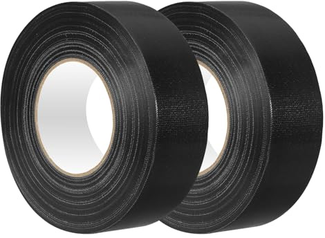 PATIKIL Ruban de Terrain de Pickleball 2 x 236Ft, 2 Pcs Kit de Marquage de Terrain de Pickleball pour Terrain de Tennis, de Volley-Ball et de Badminton Intérieur/Extérieur, Noir