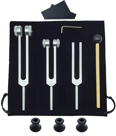 Juego de diapasón Diapasón Diagnóstico Diapasón Diagnóstico - 128Hz 256Hz 512Hz Ligero Aleación de Aluminio para Yoga Meditación