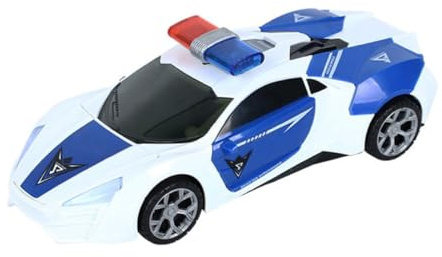 NOLITOY Voiture Police Électrique Garçon Fille avec Musique et Lumières Modèle Rotatif à Portes Ouvertes Abs Jeu Éducatif pour Développer Observation et Coordination Cadeau Anniversaire