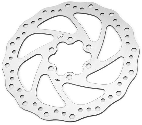 Pissente Mountain Bike Bromsskiva, Rostfritt Cykelbromsskiva med G3-design för Förbättrad Värmeledning, Passar 120mm 140mm 180mm 203mm Cykelnav (140 mm)