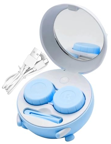 Contact Lens Cleaner - 3.15 x 3.15 x 2.76 Inch 120g Contact Lens Insertor | Glasses and Accessories with Cleaner Washing Machine for Soft Colored Scleral RGP Men Women Daily Outside Office School