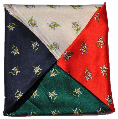 Alpin-Trachten Trachtentuch Halstuch Tuch (Rot)