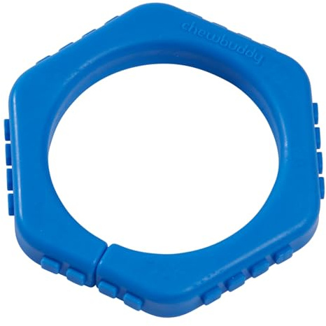 Sensory Direct Chewbuddy Wrist Bangle - Pack of 1, Sensory Toy for a Fidget, Chew or Teething Aid | for Kids, Adults, Autism, ADHD, ASD, SPD, Oral Motor or Anxiety Needs | Blue
