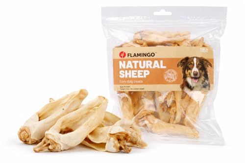 snack per cani - bastoncini per cani - Nature - orecchie di pecora - 200 gr - senza glutine - senza zuccheri aggiunti - senza coloranti né conservanti - prodotto in Europa