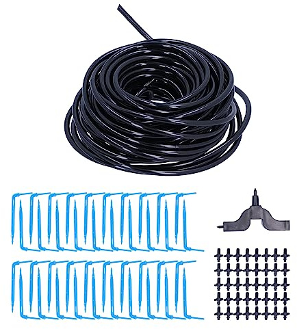 Kit D'arrosage Kit D'accessoires pour Semis D'irrigation Goutte à Goutte à Effet de Serre Irrigation, Tuyau D'arrosage pour Flèche Goutte à Goutte Flèche Goutte à Goutte Incurvée