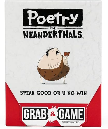 Exploding Kittens - Jeux de Cartes Hilarants pour Les Familles & Jeux de Société pour Les 7+ Ans - 60 Cartes, Plus de 200 Mots, Jeu de Devinettes en Monosyllabes Amusant pour Les Fêtes & Groupes