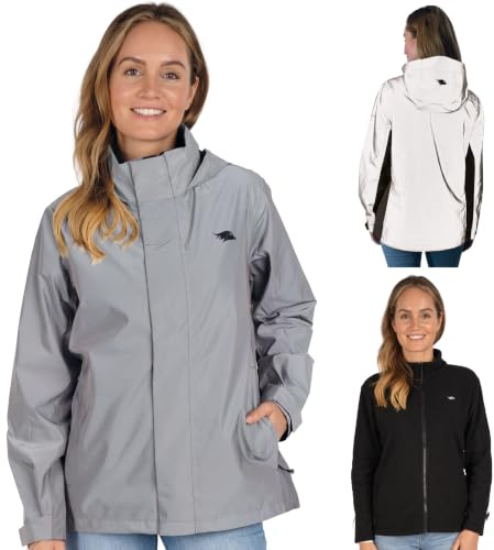 Valkental 3in1 Jacke Damen, Reflektierend & Wasserdicht