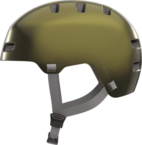 ABUS Fahrradhelm INDY - Dirt-Helm für Dirt, Skate, Slope und MTB - mit optimierter Stoßdämpfung - für Jugendliche und Erwachsene - Größe M, Grün