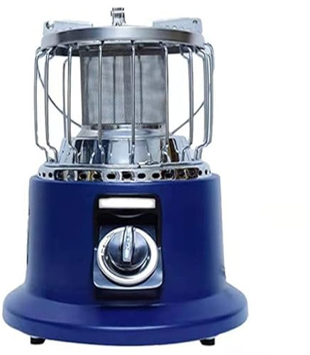 BomDog Stufa Portatile con Manico a Rete, Riscaldatore a Gas 3000W Senza Elettricità per Interni/Blue