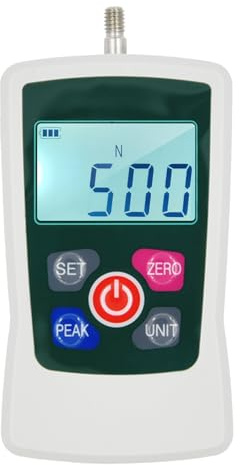500N Digital Kraftmätare, Push Pull Dynamometer, Bärbar Handhållen Tryck-och Dragmätare med Bakgrundsbelyst Skärm Som Växlar Enhet & Autoavstängning för Undervisning Skola