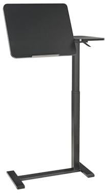 Laptopbord Manuellt Ställbart Modernt Kontor 70 x 40 cm Stålram Svart Schola
