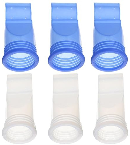 WRITWAA Noyau de drainage d'eau Noyau anti-fuite anti-odeurs en TPR bleu 6 pièces pour drains et sewers, joint de vidange pour cuisine et toilettes