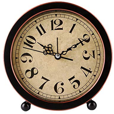Reloj Despertador Retro Silencioso Para Decoración De Mesa Reloj De Escritorio Vintage Para Dormitorio Y Oficina