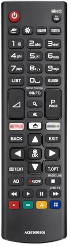 Riry Neue Universal Ersatzfernbedienung für LG Fernbedienung Für Verschiedene LG Ultra HD-Fernseher-Universal Fernbedienung lg Fernseher-Keine Einrichtung erforderlich TV