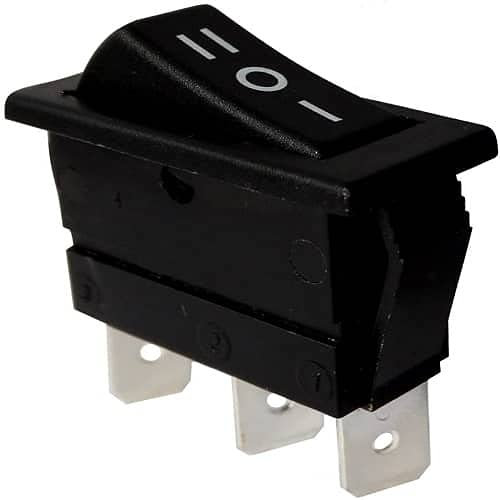AUTOZOCO Interruptor Conmutador Basculantes de Botón, Interruptor Basculante ON-OFF-ON, Interruptor SPDT 3 posiciones, Interruptor ON-OFF-ON, 3 Pines, 16A/250V-20A/28V, Negro
