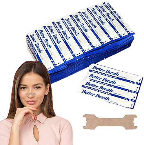 AVCXEC 100 Stück Nasenpflaster Schnarchen, Nasenpflaster Besser Atmen, Nasenstrips Schnarchen, Nasenstrips Gegen Schnarchen, Schnarchstopper, Lindert Sofort Verstopfte Nase, Verbessert Den Schlaf