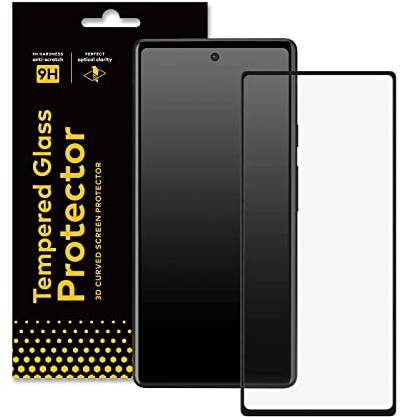 RhinoShield Displayschutz kompatibel mit [Pixel 6a] | 9H 3D Gebogenes Edge to Edge Glas - Vollständige Abdeckung - Klarer & kratzfester Displayschutz