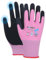 HPHST 3 Paar Latex Beschichtete Frauen Gartenhandschuhe, mit optimaler Griffigkeit & feinem Tastgefühl umweltfreundliche Schutzhandschuhe für Haus- Gartenarbeit (Rosa, S (Gr 7, 3 Paar))