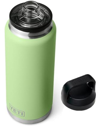 YETI Rambler 36 oz Bottle, Leakproof, Vacuum Insulated, Stainless Steel with Chug Cap, Key Lime