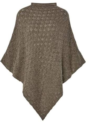 PIECES Pcjoelle Poncho BC, Morel, en storlek för kvinnor, Morel, one size