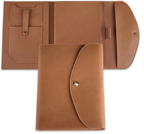 inodiref Buchhülle A5 Buchtasche Elegantes Design Büchertasche aus Veganem Leder (Pu) mit Notizbücher in der gleichen Farbe Buch Hülle Für DIN A5 als Geschenk für Buchliebhaber