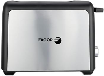 FAGOR ToastPro Tostador, 2 Ranuras, Control Regulable, Función Automática, Acabado Inoxidable, Diseño Compacto y Elegante