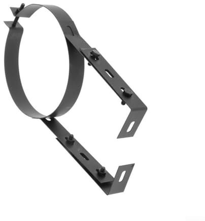 FACULX Soporte para tubo de chimenea, abrazadera de conducto de 150 mm de diámetro para estufa, clip seguro para colgar