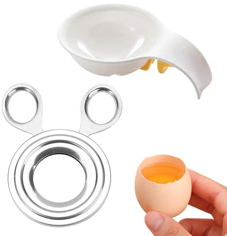 Marjoramy, Tagliauova e Separatore di Albume in Acciaio Inox, Resistente all'Usura, Facile da Pulire, per la Gestione delle Uova in Cucina